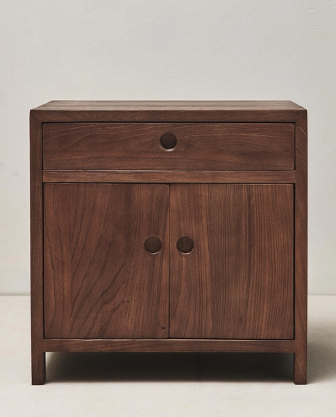ELM WOOD BEDSIDE TABLE
