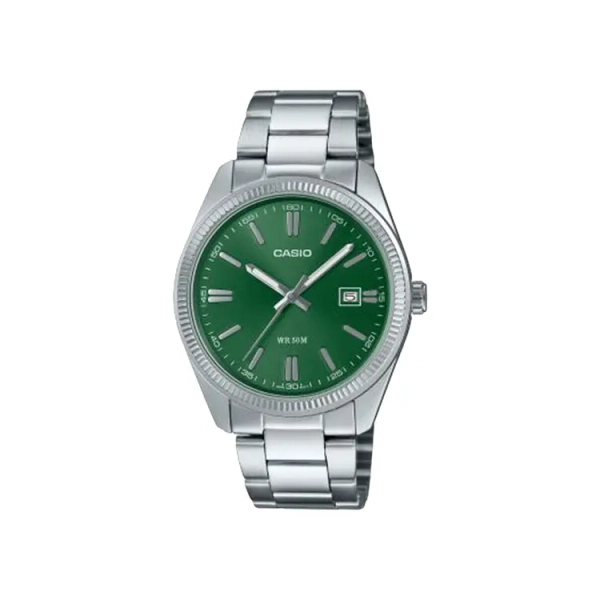 Buy G-SHOCK by Casio Vintage Watch 'Silver/Green' - MTP1302D 3AVT | GOAT