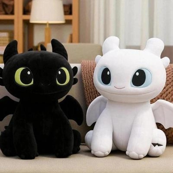 Dragon Sleeping Inspired Cushion Plush Pillow, Night Fury Inspired Soft Toy Gift