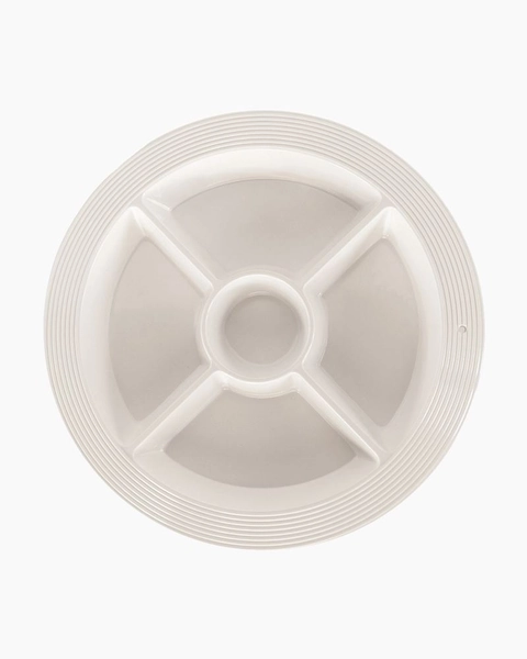 Nora Fleming Pinstripes Melamine Divided Dish | The Paper Store