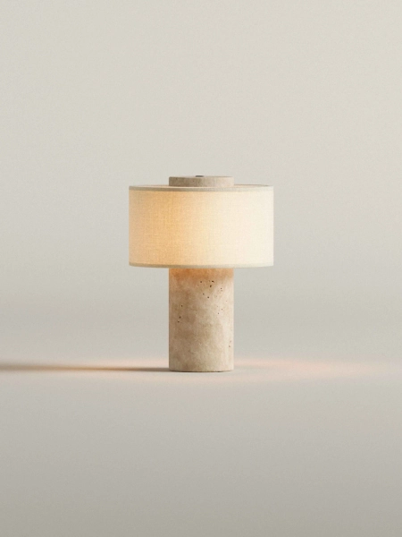 Auríe Portable Lamp | Travertine - New