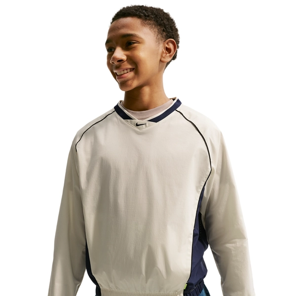 Nike NSW Cln Vneck LS Top - Boys' Grade School