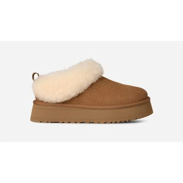 UGG® Women's Tazzelle Sheepskin Slippers in Chestnut, 