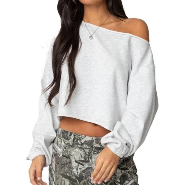 Edikted Women's Aveline Off Shoulder Sweatshirt