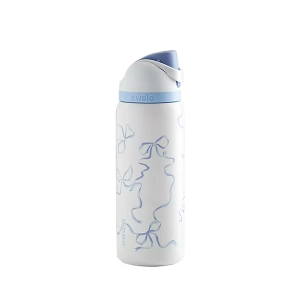 Owala Tied And True Blue Bows 32 Oz Freesip UO Exclusive