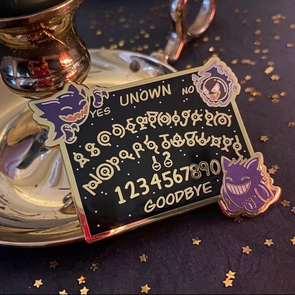 Gengar Ouija board enamel pin