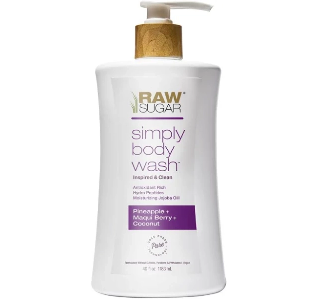 Raw Sugar Simply Body Wash Pineapple + Maqui Berry + Coconut