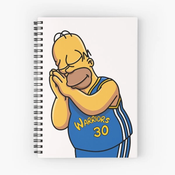 Homer Simpson performing the Steph Curry Night Night celebration Journal