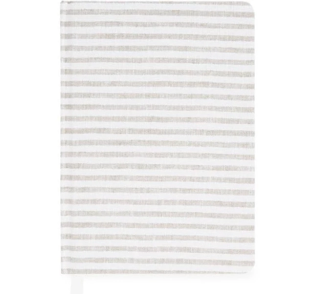 Lined Flax Stripe Journal Journal
