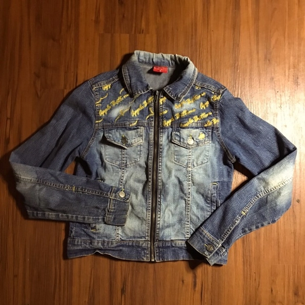 Apple Bottoms Red Label Washed Denim Jacket