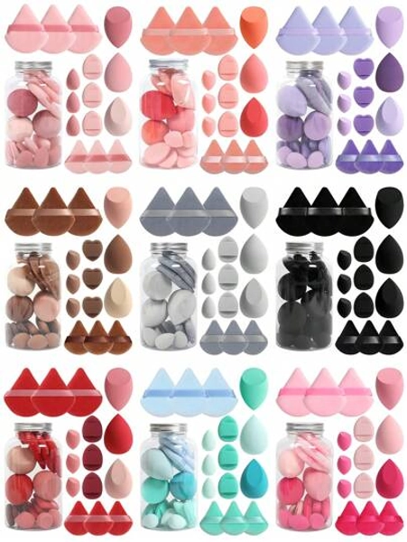 15pcs Spring Makeup Brush Set With Storage Tube, Multi-Functional Makeup Tools, Beauty Makeup Sponges For Blending BB Cream, Foundation, Powder To Create Flawless Complexion, Also Can Be Used With Concealer, Blush, Eyeshadow, Expands When Wet, Latex-Free Dual-Use Makeup Sponges, Suitable For All Skin Types,Makeup,Cheap,Room Decor,Vanity,Travel,Bedroom,Makeup Accessories,Puff,Makeup Blender,Powder Puff,Makeup Sponge