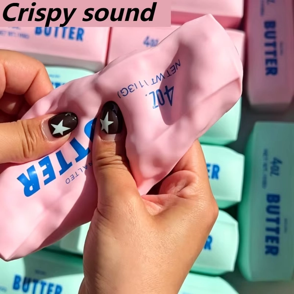 Butter Stick Squishy Stress Ball Fidget Toy Crunchy Squeeze Toy Round Blocks Filled ASMR Anti Stress Release Hand Relax Gift Toy - AliExpress 15