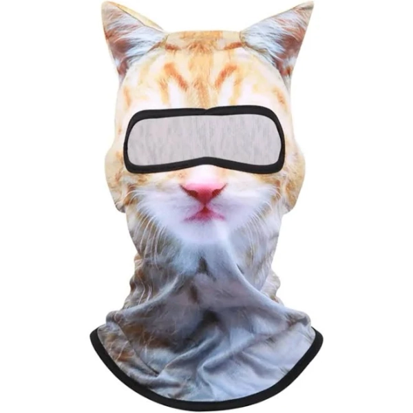 3D Cat Animal Ski Balaclava Ski Mask with Ears