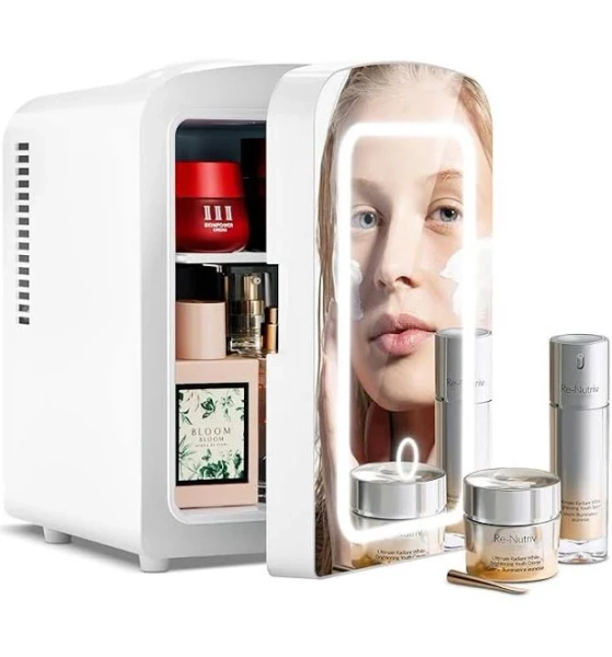 ZAFRO Mini Fridge with LED Mirror