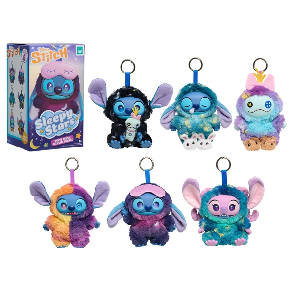 Happy Haul Disney Stitch Sleepy Stars Vinyl Plush Clip-on Surprise Toy, Drop 2 Blind Box Collectible Stuffed Toy, 5.5-Inch Plush with Vinyl Face by Just Play, Short-Run Drop, Ages 8+ - Walmart.com