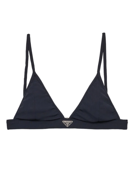 Prada ribbed bralette bikini top | XS