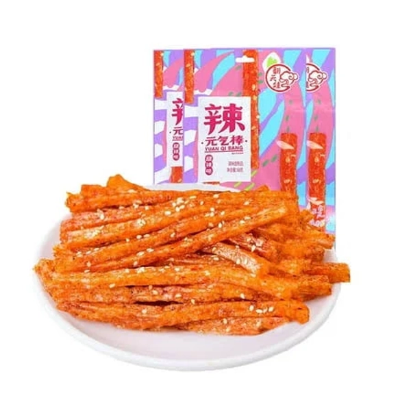 Mkostlich Latiao Spicy Strips, Ief31 Pack of 3, Gluten Latiao Sweet and Spicy, Spicy Chinese Snacks, Latio Spicy Sticks, Lataio Latio for Office,