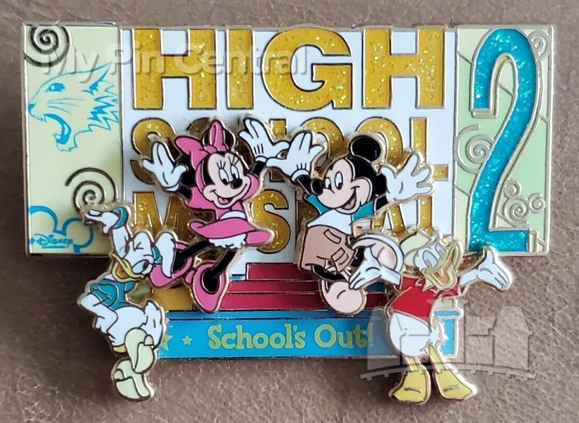 125769 | DLR - Mickey's Pin Odyssey - 2008 - Mickey and the Gang as High School Musical 2 Cast | My Pin Central
