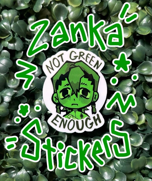 GACHIAKUTA: Not Green Enough Zanka Sticker - Etsy