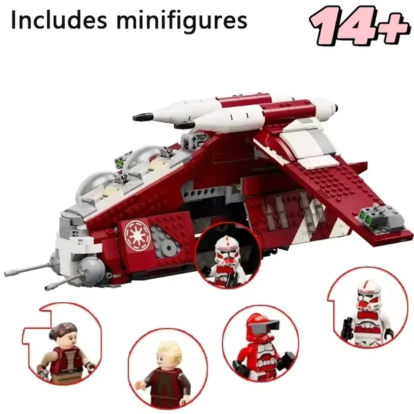 New 1083Pcs Coruscant Guard Gunship Model Creative Star 75354 Wars Diy Desktop Decoration for Birthday Christmas Gift - AliExpress 