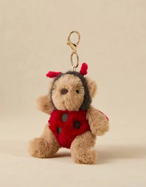 Mon Ami Ladybug Bear Bag Charm