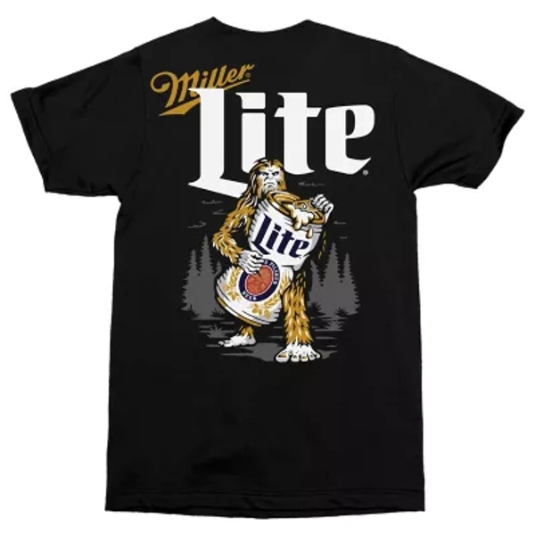 Changes Miller Lite Sasquatch Short Sleeve Tee - White,M