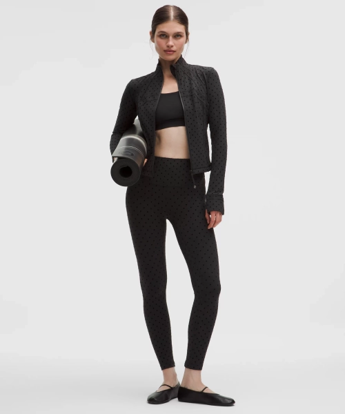 lululemon Align™ High-Rise Pant 25" *Flocked - Polka Flock Black - 2