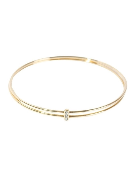 Matchstick Bangle in Gold