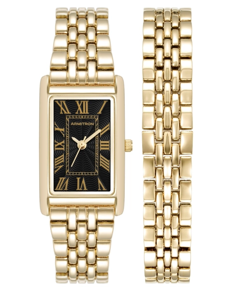 Tilly Bracelet Set™ | 20mm, Gold | Gold Rectangle Watches