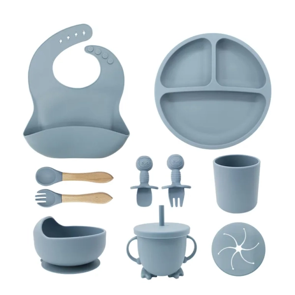 Juego de Cubiertos Antideslizantes Para Bebés 10pz Libre BPA