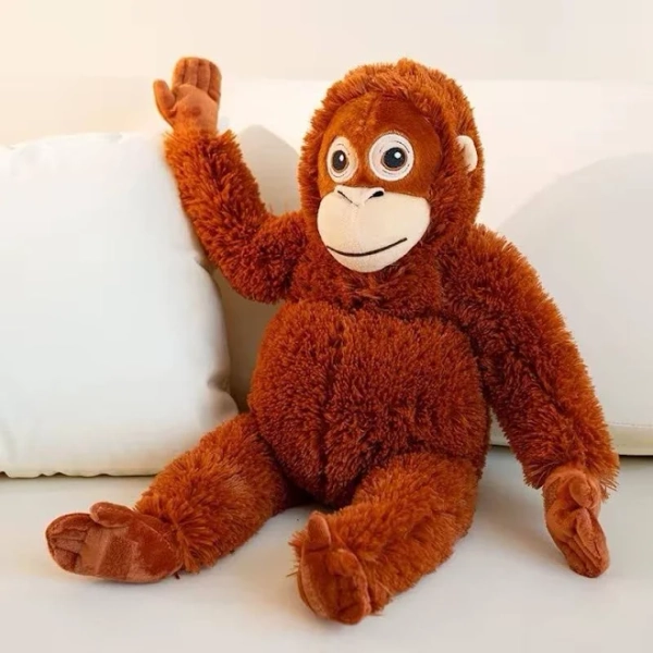 Punch Monkey Plush, 66cm Large Orangutan Soft Toy, Cute Monkey Plushies Eco-Friendly Plush Material, Realistic Soft Cuddly Monkey Toy, Gifts for Kids