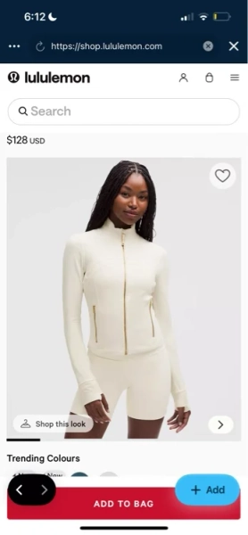 Define Cropped Jacket *Nulu - Light Ivory/Gold/Gold - 2