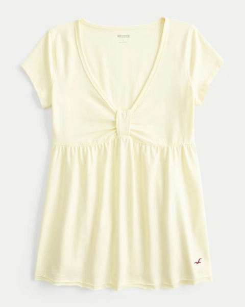 Easy Short-Sleeve Babydoll Top