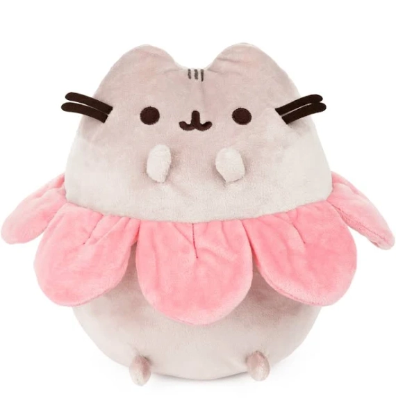 GUND Pink Flower Petals Pusheen Plush Stuffed Animal Cat