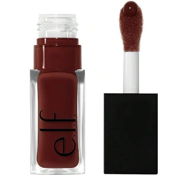 e.l.f. Elf. Glow Reviver Lip Oil, Nourishing Tinted Lip Oil For A High-Shine Finish, Infused With Jojoba Oil, Vegan & Cruelty-Free, Money Mauve,0.25