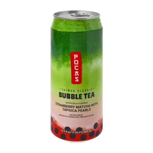 Pocas Strawberry Matcha With Tapioca Pearls Bubble Tea Drink 16.5oz | Five Below