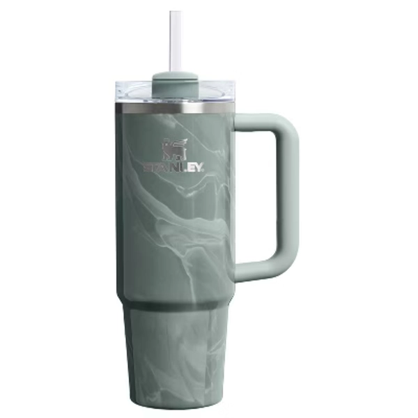 Stanley 30 oz Stainless Steel H2.0 Flowstate Quencher Tumbler Agate Calacatta
