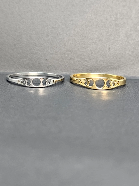 Jimin moon phase inspired rings