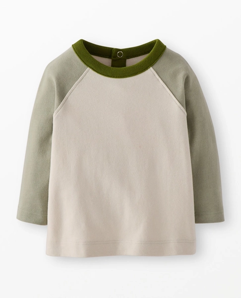 Baby Long Sleeve Boxy Fit Baseball T-Shirt