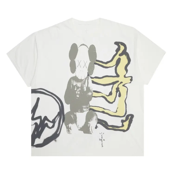 Buy Cactus Jack by Travis Scott x KAWS For Fragment Tee 'Vintage Wash' - CJFR SS01 VINT | GOAT