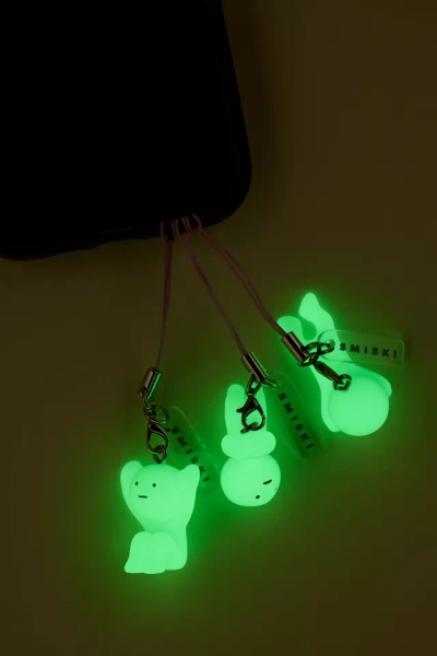Smiski® Glow-In-The-Dark Strap Accessory Blind Box Lanyard Keychain