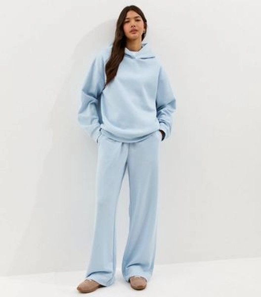 Light Blue Wide Leg Joggers
