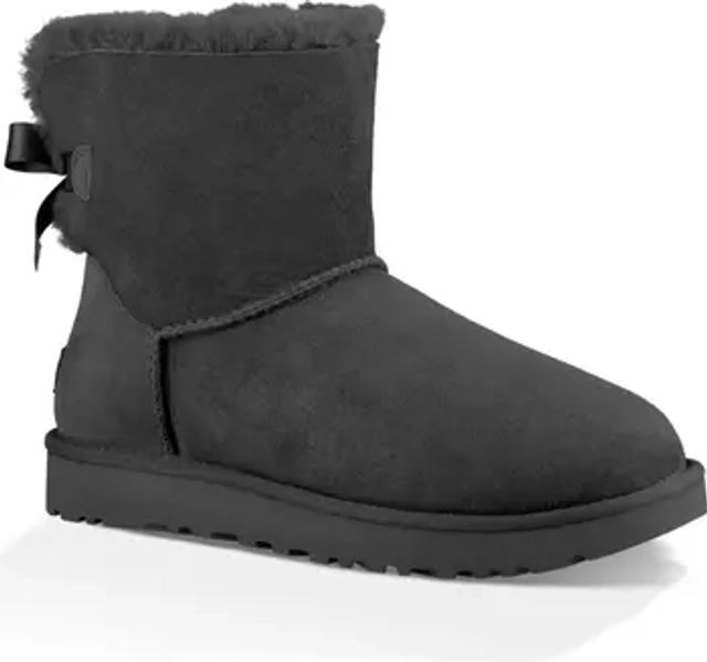Mini Bailey Bow II Genuine Shearling Bootie