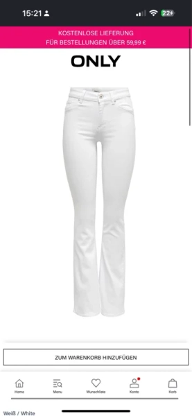 Only ONLBLUSH MITTLERE TAILLE FLARED JEANS
