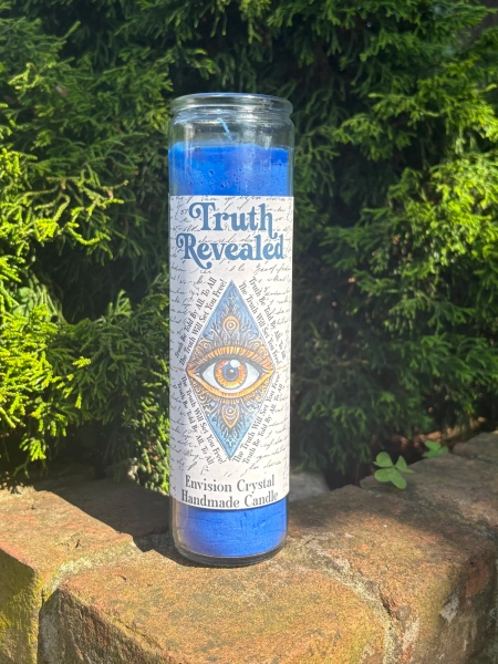 The Truth Will Set You Free!! - Truth Revealed 7 Day Candle Scented and Blessed - Spell And Ritual — Envision Crystal - Believe In Magic