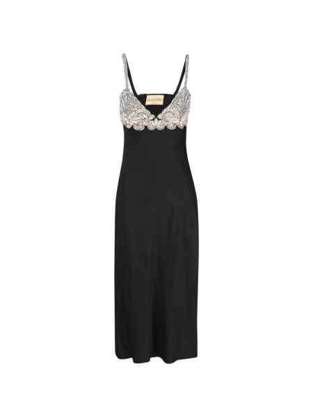 Valentino Garavani robe mi-longue à ornements en dentelle | 42