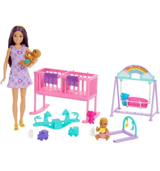 Barbie Skipper Babysitter Doll with Twin Nursery Playset