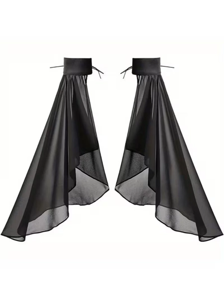 a pair new womens long fluffy sleeve gothic detachable - Temu