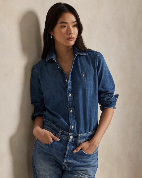 Slim Fit Denim Shirt