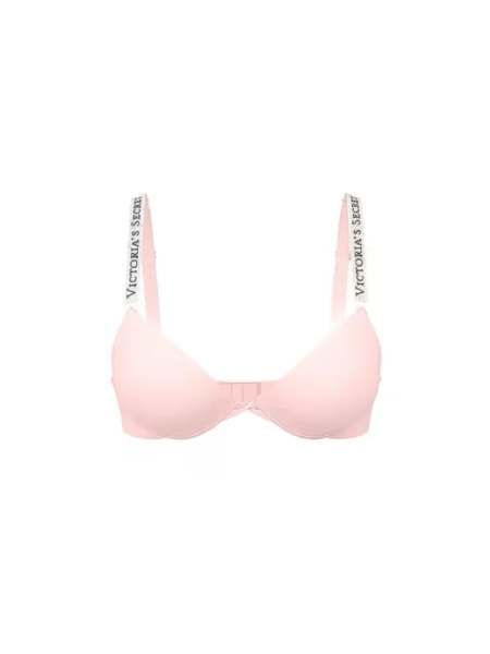 Angel Pink Add 2 Cups Push Up Bombshell Shine Strap Bra